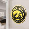 YouTheFan NCAA 3D Circle Backer Wall Art, precision-crafted, multiple layers create striking depth, ready-to-hang, officially licensed and visually stands out(Iowa Hawkeyes)