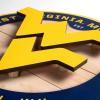 YouTheFan NCAA 3D Circle Backer Wall Art, precision-crafted, multiple layers create striking depth, ready-to-hang, officially licensed and visually stands out(West Virginia Mountaineers)