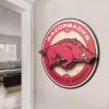 YouTheFan NCAA 3D Circle Backer Wall Art, precision-crafted, multiple layers create striking depth, ready-to-hang, officially licensed and visually stands out(Arkansas Razorbacks)