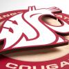 YouTheFan NCAA 3D Circle Backer Wall Art, precision-crafted, multiple layers create striking depth, ready-to-hang, officially licensed and visually stands out(Washington State Cougars)