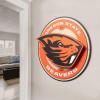 YouTheFan NCAA 3D Circle Backer Wall Art, precision-crafted, multiple layers create striking depth, ready-to-hang, officially licensed and visually stands out(Oregon State Beavers)