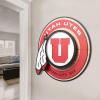 YouTheFan NCAA 3D Circle Backer Wall Art, precision-crafted, multiple layers create striking depth, ready-to-hang, officially licensed and visually stands out(Utah Utes)