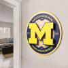 YouTheFan NCAA 3D Circle Backer Wall Art, precision-crafted, multiple layers create striking depth, ready-to-hang, officially licensed and visually stands out(Michigan Wolverines)