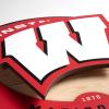 YouTheFan NCAA 3D Circle Backer Wall Art, precision-crafted, multiple layers create striking depth, ready-to-hang, officially licensed and visually stands out(Wisconsin Badgers)