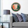 YouTheFan NCAA 3D Circle Backer Wall Art, precision-crafted, multiple layers create striking depth, ready-to-hang, officially licensed and visually stands out(Miami Hurricanes)