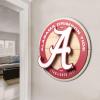 YouTheFan NCAA 3D Circle Backer Wall Art, precision-crafted, multiple layers create striking depth, ready-to-hang, officially licensed and visually stands out(Alabama Crimson Tide)