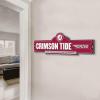 YouTheFan NCAA 3D Street Sign, precision-crafted, ready-to-hang wall art, officially licensed and stylish addition for the ultimate team fan(Alabama Crimson Tide)