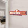 YouTheFan NCAA 3D Street Sign, precision-crafted, ready-to-hang wall art, officially licensed and stylish addition for the ultimate team fan(Clemson Tigers)