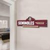 YouTheFan NCAA 3D Street Sign, precision-crafted, ready-to-hang wall art, officially licensed and stylish addition for the ultimate team fan(Florida State Seminoles)