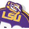 YouTheFan NCAA 3D Street Sign, precision-crafted, ready-to-hang wall art, officially licensed and stylish addition for the ultimate team fan(LSU Tigers)