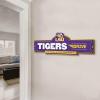 YouTheFan NCAA 3D Street Sign, precision-crafted, ready-to-hang wall art, officially licensed and stylish addition for the ultimate team fan(LSU Tigers)