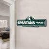 YouTheFan NCAA 3D Street Sign, precision-crafted, ready-to-hang wall art, officially licensed and stylish addition for the ultimate team fan(Michigan State Spartans)