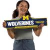 YouTheFan NCAA 3D Street Sign, precision-crafted, ready-to-hang wall art, officially licensed and stylish addition for the ultimate team fan(Michigan Wolverines)