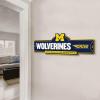 YouTheFan NCAA 3D Street Sign, precision-crafted, ready-to-hang wall art, officially licensed and stylish addition for the ultimate team fan(Michigan Wolverines)