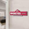 YouTheFan NCAA 3D Street Sign, precision-crafted, ready-to-hang wall art, officially licensed and stylish addition for the ultimate team fan(Ohio State Buckeyes)