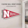 YouTheFan NCAA 3D Wall Pennant, precision-crafted, unique shape made of multiple layers, ready-to-hang, officially licensed and stylish addition for ultimate team fan(Nebraska Cornhuskers)