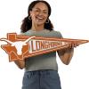 YouTheFan NCAA 3D Wall Pennant, precision-crafted, unique shape made of multiple layers, ready-to-hang, officially licensed and stylish addition for ultimate team fan(Texas Longhorns)
