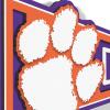 YouTheFan NCAA 3D Wall Pennant, precision-crafted, unique shape made of multiple layers, ready-to-hang, officially licensed and stylish addition for ultimate team fan(Clemson Tigers)