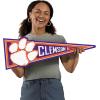 YouTheFan NCAA 3D Wall Pennant, precision-crafted, unique shape made of multiple layers, ready-to-hang, officially licensed and stylish addition for ultimate team fan(Clemson Tigers)