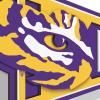 YouTheFan NCAA 3D Wall Pennant, precision-crafted, unique shape made of multiple layers, ready-to-hang, officially licensed and stylish addition for ultimate team fan(LSU Tigers)