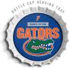 YouTheFan Officially-Licensed NCAA Bottlecap Serving Tray – 13” x 13” – Bottle Cap Shaped Tray – 100% Melamine, Dishwasher Safe, BPA Free – Great Fan Gift(Florida Gators)