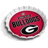 YouTheFan Officially-Licensed NCAA Bottlecap Serving Tray – 13” x 13” – Bottle Cap Shaped Tray – 100% Melamine, Dishwasher Safe, BPA Free – Great Fan Gift(Georgia Bulldogs)