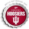YouTheFan Officially-Licensed NCAA Bottlecap Serving Tray – 13” x 13” – Bottle Cap Shaped Tray – 100% Melamine, Dishwasher Safe, BPA Free – Great Fan Gift(Indiana Hoosiers)