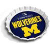 YouTheFan Officially-Licensed NCAA Bottlecap Serving Tray – 13” x 13” – Bottle Cap Shaped Tray – 100% Melamine, Dishwasher Safe, BPA Free – Great Fan Gift(Michigan Wolverines)