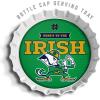 YouTheFan Officially-Licensed NCAA Bottlecap Serving Tray – 13” x 13” – Bottle Cap Shaped Tray – 100% Melamine, Dishwasher Safe, BPA Free – Great Fan Gift(Notre Dame Fighting Irish)