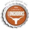 YouTheFan Officially-Licensed NCAA Bottlecap Serving Tray – 13” x 13” – Bottle Cap Shaped Tray – 100% Melamine, Dishwasher Safe, BPA Free – Great Fan Gift(Texas Longhorns)