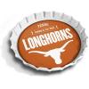 YouTheFan Officially-Licensed NCAA Bottlecap Serving Tray – 13” x 13” – Bottle Cap Shaped Tray – 100% Melamine, Dishwasher Safe, BPA Free – Great Fan Gift(Texas Longhorns)