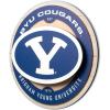 YouTheFan NCAA 3D Circle Backer Wall Art, precision-crafted, multiple layers create striking depth, ready-to-hang, officially licensed and visually stands out(BYU Cougars)