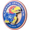 YouTheFan NCAA 3D Circle Backer Wall Art, precision-crafted, multiple layers create striking depth, ready-to-hang, officially licensed and visually stands out(Kansas Jayhawks)