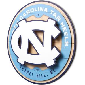 YouTheFan NCAA 3D Circle Backer Wall Art, precision-crafted, multiple layers create striking depth, ready-to-hang, officially licensed and visually stands out(North Carolina Tar Heels)