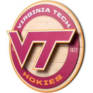 YouTheFan NCAA 3D Circle Backer Wall Art, precision-crafted, multiple layers create striking depth, ready-to-hang, officially licensed and visually stands out(Virginia Tech Hokies)