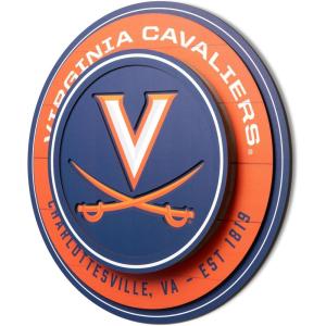 YouTheFan NCAA 3D Circle Backer Wall Art, precision-crafted, multiple layers create striking depth, ready-to-hang, officially licensed and visually stands out(Virginia Cavaliers)