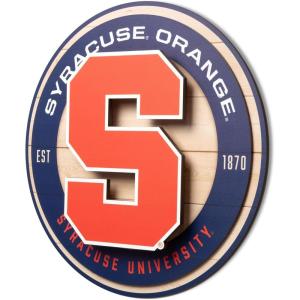YouTheFan NCAA 3D Circle Backer Wall Art, precision-crafted, multiple layers create striking depth, ready-to-hang, officially licensed and visually stands out(Syracuse Orange)
