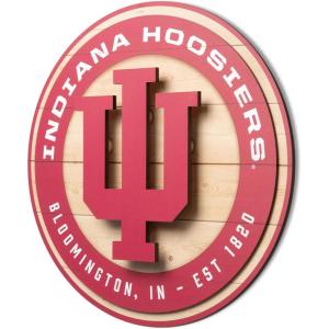 YouTheFan NCAA 3D Circle Backer Wall Art, precision-crafted, multiple layers create striking depth, ready-to-hang, officially licensed and visually stands out(Indiana Hoosiers)