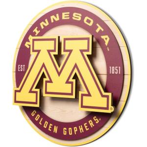YouTheFan NCAA 3D Circle Backer Wall Art, precision-crafted, multiple layers create striking depth, ready-to-hang, officially licensed and visually stands out(Minnesota Golden Gophers)