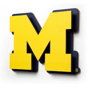 YouTheFan NCAA 3D Die-Cut Wall Art, precision-crafted and laser-cut in the exact shape of your team’s logo, multiple layers create striking depth, ready-to-hang and officially licensed(Michigan Wolverines)