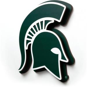 YouTheFan NCAA 3D Die-Cut Wall Art, precision-crafted and laser-cut in the exact shape of your team’s logo, multiple layers create striking depth, ready-to-hang and officially licensed(Michigan State Spartans)