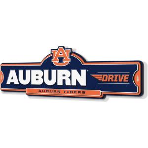 YouTheFan NCAA 3D Street Sign, precision-crafted, ready-to-hang wall art, officially licensed and stylish addition for the ultimate team fan(Auburn Tigers)