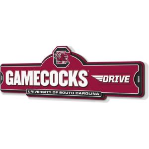 YouTheFan NCAA 3D Street Sign, precision-crafted, ready-to-hang wall art, officially licensed and stylish addition for the ultimate team fan(South Carolina Gamecocks)
