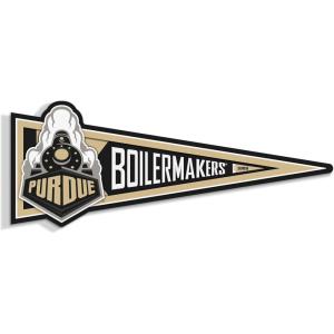 YouTheFan NCAA 3D Wall Pennant, precision-crafted, unique shape made of multiple layers, ready-to-hang, officially licensed and stylish addition for ultimate team fan(Purdue Boilermakers)