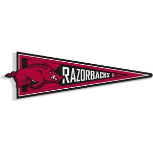 YouTheFan NCAA 3D Wall Pennant, precision-crafted, unique shape made of multiple layers, ready-to-hang, officially licensed and stylish addition for ultimate team fan(Arkansas Razorbacks)