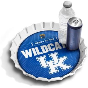 YouTheFan Officially-Licensed NCAA Bottlecap Serving Tray – 13” x 13” – Bottle Cap Shaped Tray – 100% Melamine, Dishwasher Safe, BPA Free – Great Fan Gift(Kentucky Wildcats)