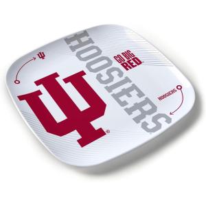 YouTheFan Officially-Licensed NCAA Large Party Plate – 10.25” x 10.25” – 100% Melamine, Dishwasher Safe, BPA Free – Fan Gift for Snacks, appetizers and Food(Indiana Hoosiers)