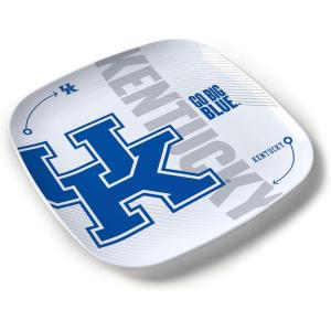 YouTheFan Officially-Licensed NCAA Large Party Plate – 10.25” x 10.25” – 100% Melamine, Dishwasher Safe, BPA Free – Fan Gift for Snacks, appetizers and Food(Kentucky Wildcats)