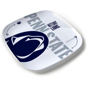 YouTheFan Officially-Licensed NCAA Large Party Plate – 10.25” x 10.25” – 100% Melamine, Dishwasher Safe, BPA Free – Fan Gift for Snacks, appetizers and Food(Penn State Nittany Lions)