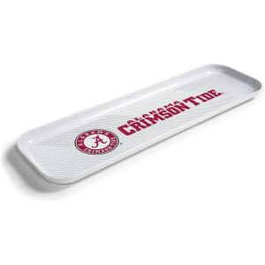 YouTheFan Officially-Licensed NCAA Snack Platter Platter – 100% Melamine, Dishwasher Safe, BPA Free – 16” x 5” – Fan Gift for Snacks, appetizers and Food(Alabama Crimson Tide)